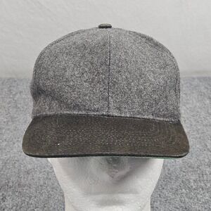 Cameo Snapback Hat Mens Gray Wool Blend Cap Snapback Minimalist Outdoor Utility